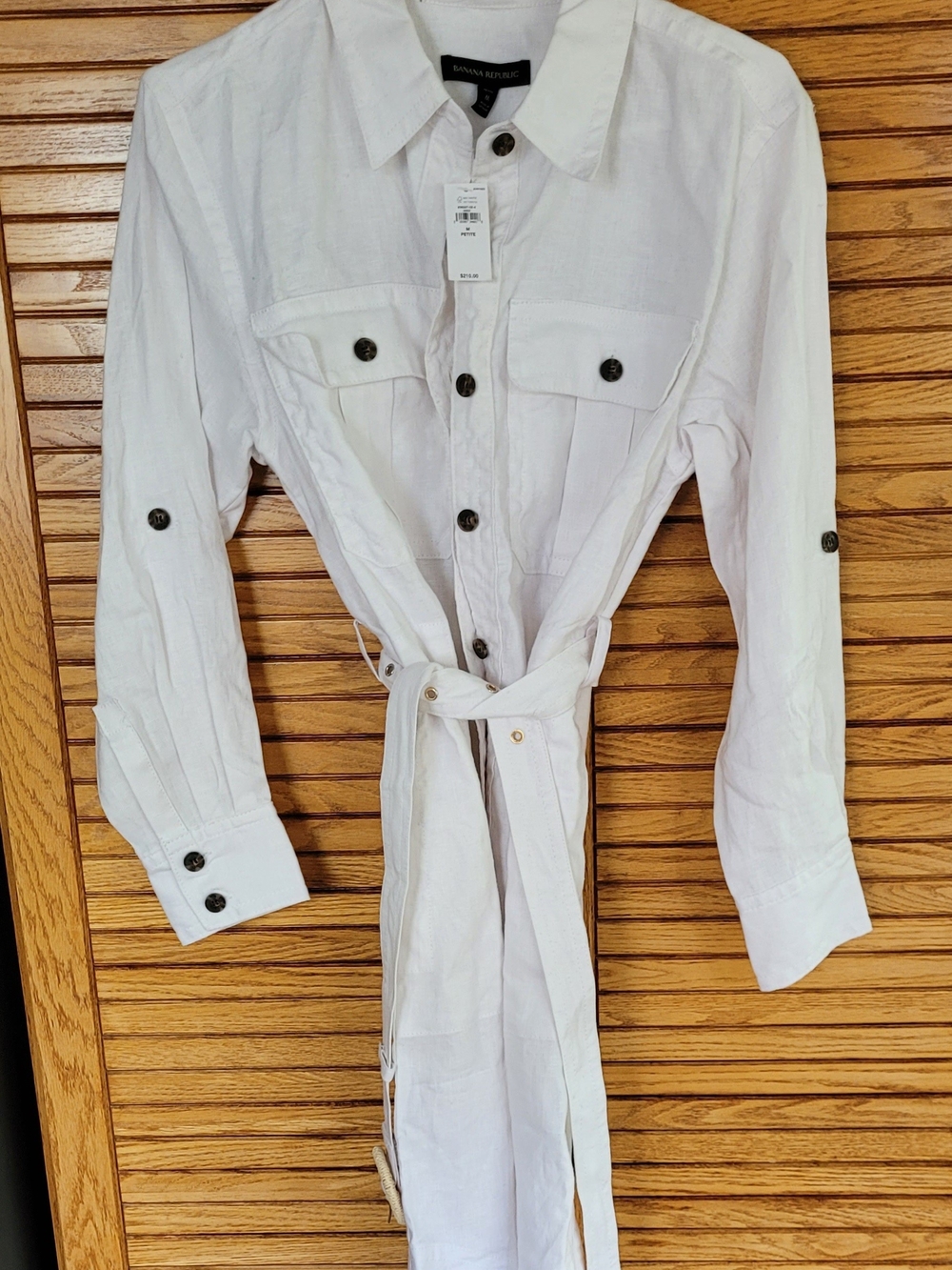 Banana Republic White Linen Dress
